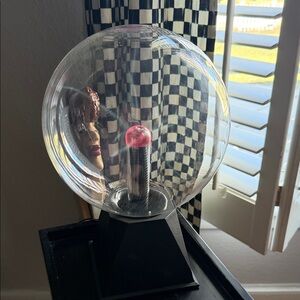 Vintage Style Plasma Ball Lamp - Clear Globe with Black Base